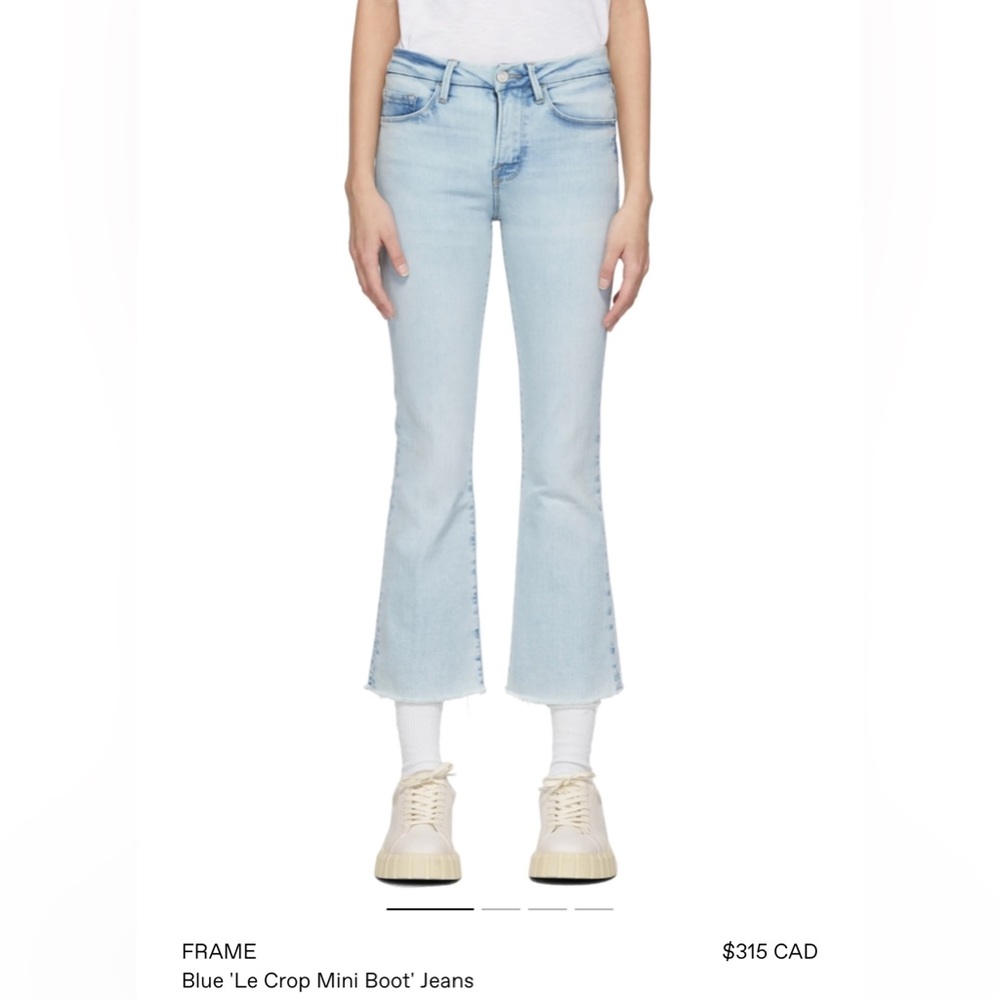 Frame le crop mini boot jeans